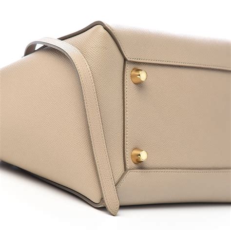 light taupe mini belt bag.